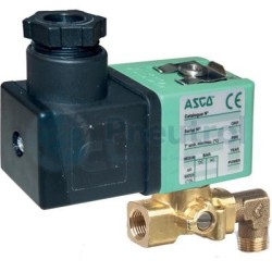 ASCO SCG356B469VMS.115/50 - 2/2 NC, G1/4, Brass Body, FPM Seal, Series 356 Pressure Operated Pilot Valves