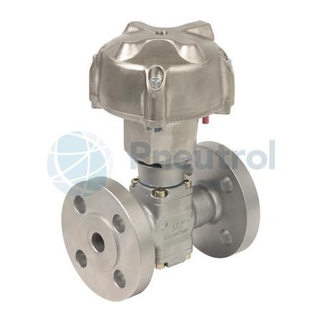 ASCO T298B037DEA0000 - DN15, NC, Stainless Steel Body, Series T298 Pressure Operated with Flanges