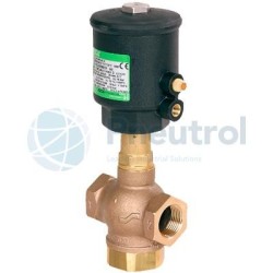 ASCO E390A016 - 3/2 NC, G1 1/4, Bronze Body, PTFE Seal, Entry Under Disc, Series E390 - ASCO Pressure Operated Piston Valves