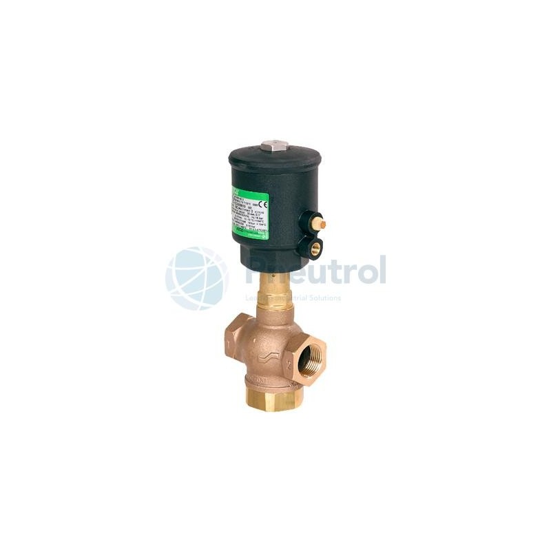 ASCO E390A016 - 3/2 NC, G1 1/4, Bronze Body, PTFE Seal, Entry Under Disc, Series E390 - ASCO Pressure Operated Piston Valves