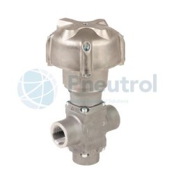 ASCO E398B237UEA0000 - G1/2, Stainless Steel Body, Series E398 Pressure Operated with Threaded Ports