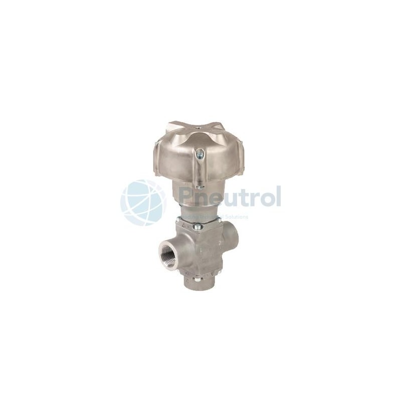 ASCO E398B237UEA0000 - G1/2, Stainless Steel Body, Series E398 Pressure Operated with Threaded Ports