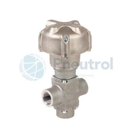 ASCO E398B237UEA0000 - G1/2, Stainless Steel Body, Series E398 Pressure Operated with Threaded Ports