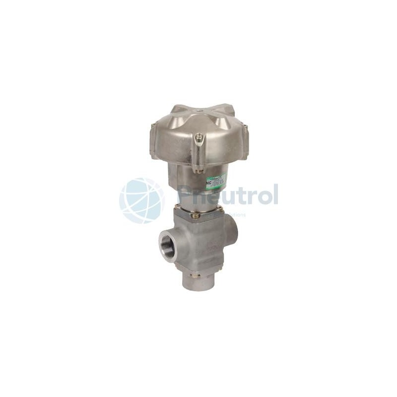 ASCO E398B26KUEA0000 - G1 1/4, Stainless Steel Body, Series E398 Pressure Operated with Threaded Ports