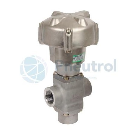 ASCO E398B26KUVA0000 - G1 1/4, Stainless Steel Body, Series E398 Pressure Operated with Threaded Ports