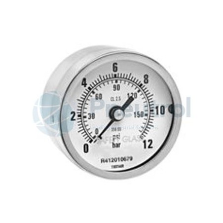 AVENTICS - R412010678 - Pressure gauge, Series PG1-SFB (PG1-ROB-G018-SFB-D50-P0-12-PC)