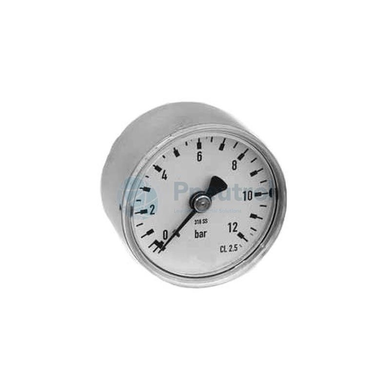 NUMATICS 34203242 - 0-12 Bar, 50mm Pressure Gauge, Series 342 FRL Accessories