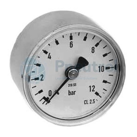 NUMATICS 34203242 - 0-12 Bar, 50mm Pressure Gauge, Series 342 FRL Accessories