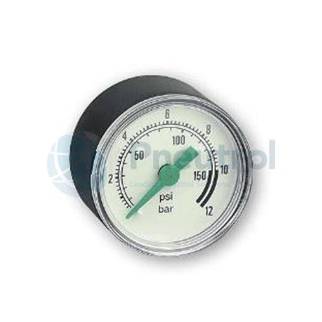 NUMATICS 34300014 - 0-10 Bar, 40mm Pressure Gauge, Modulair 105, Series 342 FRL Accessories