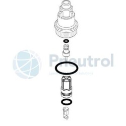 NUMATICS M699AY506842002 - FKM Seals, Lubricator Dome Repair Kit, Includes Cover, Screws & O-Rings, Series 652 Accessories