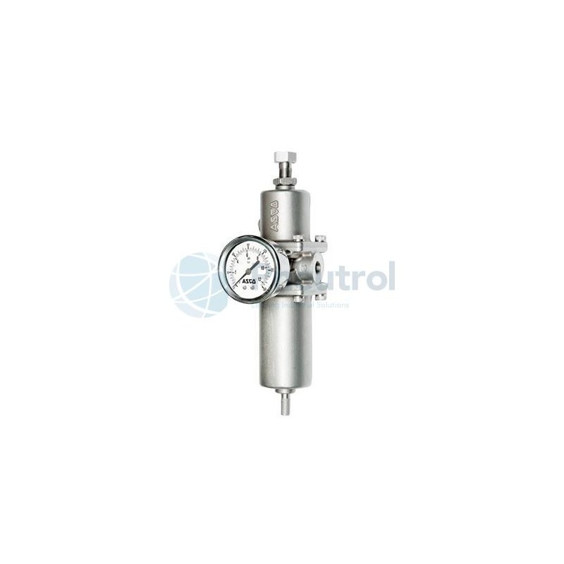 ASCO 342A8001G - NPT1/4, 0-20 Bar, With Gauge, Non-Relief, Series 342 Filter/Regulator