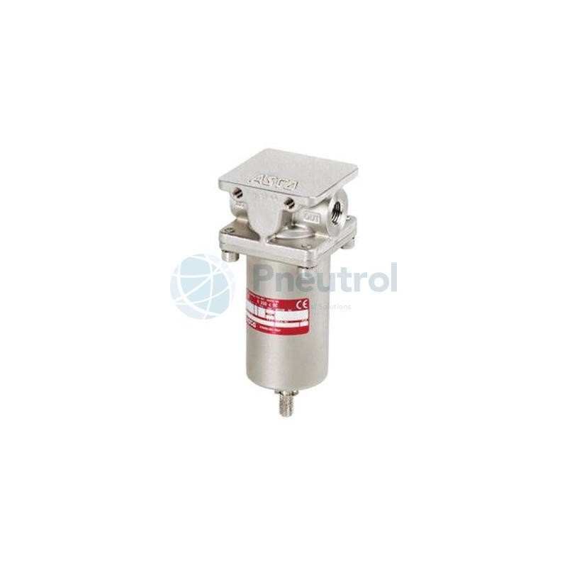 ASCO 342A9001D - NPT1/4, 0-20 Bar, 25um, Right To Left Flow Sense, Non-Relief, Series 342 Stainless Steel Filter