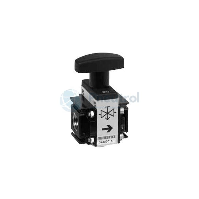 NUMATICS 34303228 - G1/4, 3/2, Modulair 112, Series 343 Manually Operated Isolation Valves