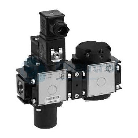 NUMATICS 34303233 - G3/8, Automatic Soft Start, Series 343 Shut-Off Valve & Soft Start Units