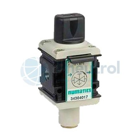 NUMATICS 34304018 - G1/4 Padlockable 3/2 Isolation Valve, Modulair 107