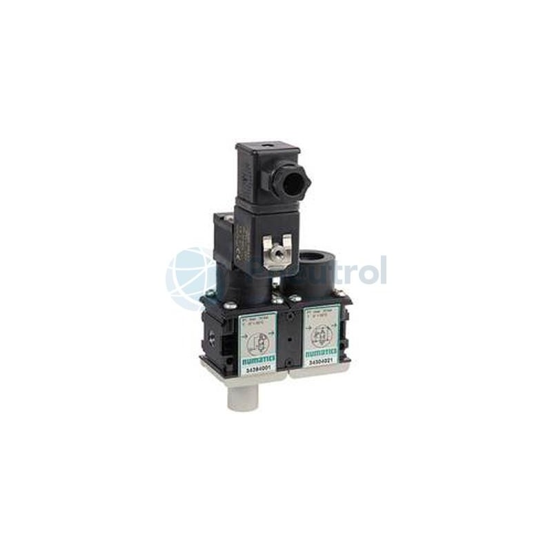 NUMATICS 34394110 - G1/4, 3/2, NC, with solenoid air operated 2/2 soft start device, Modular Type 112