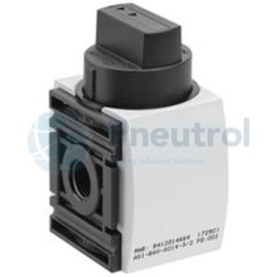 AVENTICS - R412014664 - 3/2-shut-off valve, mechanically operated, Series AS1-BAV (AS1-BAV-G014-3/2-MAN)