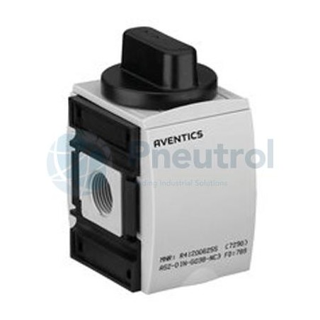 AVENTICS - R412006256 - 3/2-shut-off valve, mechanically operated, Series AS2-SOV-MAN (AS2-SOV-G014-MAN-4-ST)