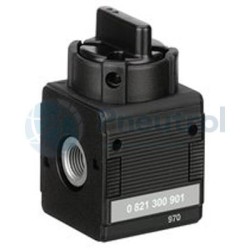 AVENTICS - 0821300911 - 3/2-shut-off valve, mechanically operated, Series NL4-BAV (NL4-SOV-G012-SOM-MAN-SS)