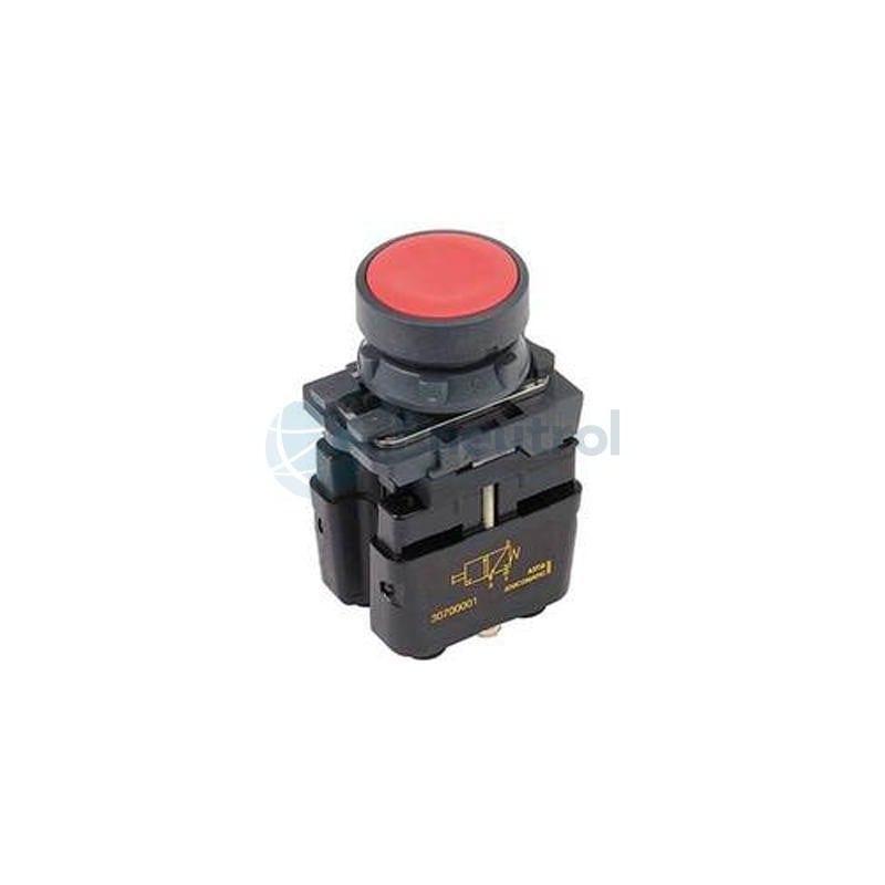 ASCO 88130758 - Flush Push Button, Impulse Type, Green