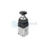 32000018 - 3/2 NC, 30mm, Switch Button, 2 Fixed Positions, Black, Series 320 - Pilot Valve For Panel Mounting