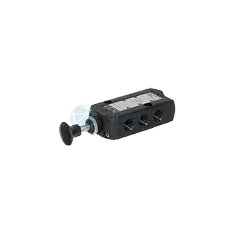 55102086 - 5/2, G1/4, Button Operated, Push-Pull, Series 551-552 - ASCO JOUCOMATIC 5/2 Hand Or Foot Valves