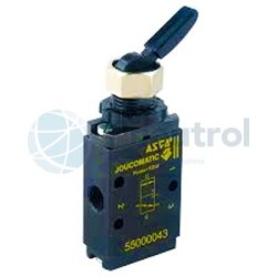 55000039 - 3/2, Push-Pull Button, Series 550 - ASCO JOUCOMATIC 3/2, 5/2 Mini Spool Valves