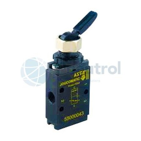 55000039 - 3/2, Push-Pull Button, Series 550 - ASCO JOUCOMATIC 3/2, 5/2 Mini Spool Valves