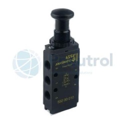 55000040 - 3/2, Push Button, Spring Return, Series 550 - ASCO JOUCOMATIC 3/2, 5/2 Mini Spool Valves