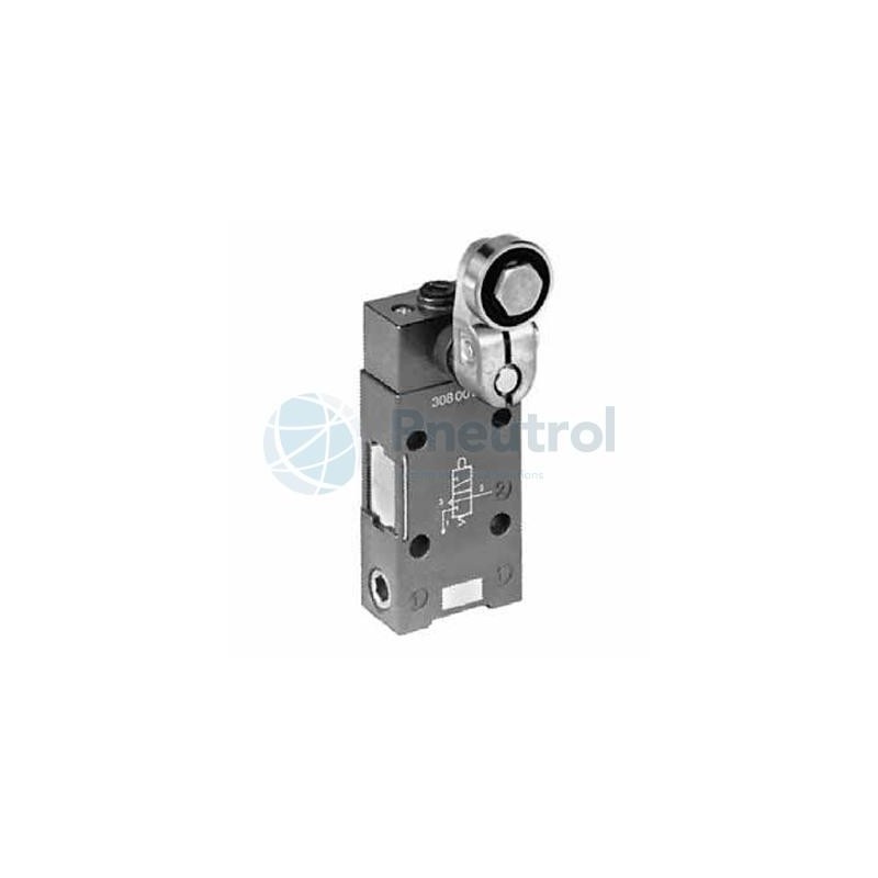 30800001 - 3/2, Rotating Head Alone, With Instant Fittings, Series 308 - ASCO 3/2 Heavy Duty Roller Pilot Valve