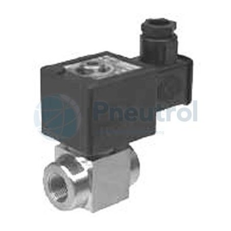 ASCO SCB202A033V 24/DC - NPT3/8, NC, DN3.2, Stainless Steel Body, Series 202 Posiflow Valves