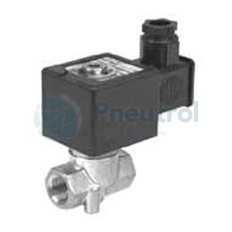 ASCO SCE202A074V 24/DC - G3/8, NC, Orifice Size 4mm, Brass Body, Series 202 Posiflow Valves