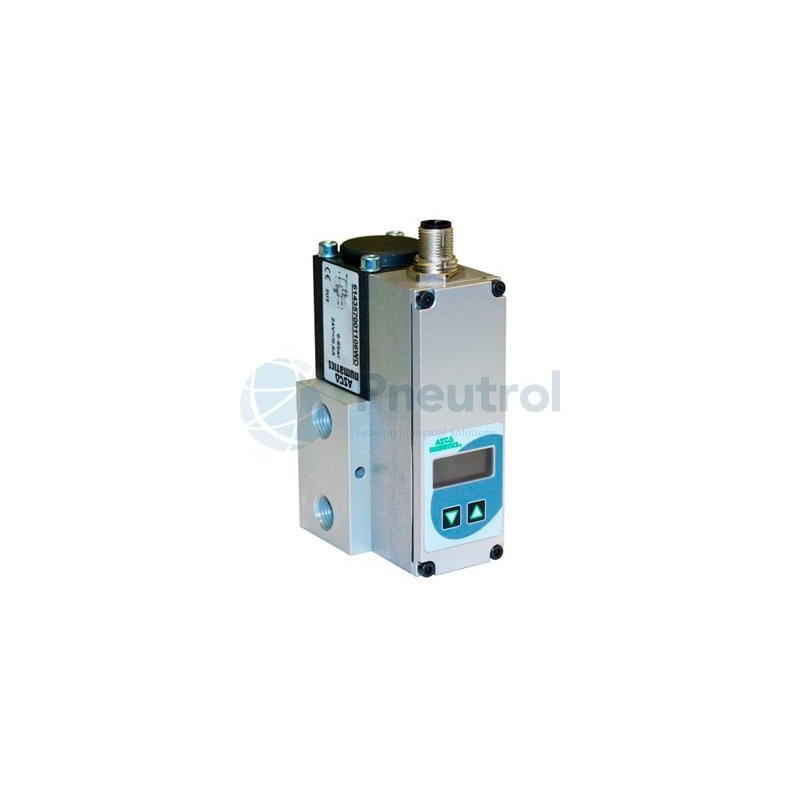 ASCO 614359D112102 - G1/2, 0-2 Bar, M12 With Display, Series 614 - Sentronic Plus Poportional Valve With External Pressure Suppl