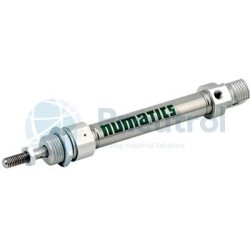 JOUCOMATIC 43500083 - 12mm Bore, 25mm Stroke, Single Acting, Series 435 Isoclair Round Cylinders (Type C)