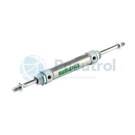 JOUCOMATIC 43500221 - 16mm Bore, 50mm Stroke, Through Rod, Single Acting, Series 435 Isoclair Round Cylinders (Type C)