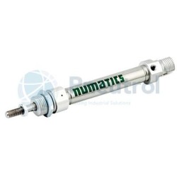 NUMATICS G435AGSN0025A00 - 8mm Bore, 25mm Stroke, M5, Double Acting, Series G435 Round Cylinders ISO6432