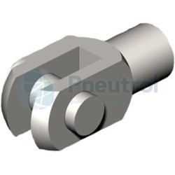 JOUCOMATIC 43400017 - 40mm Bore, Female Rod Clevis ISO 8140 AP2, Series 438 Isoclair Round Cylinder (Type CIS)