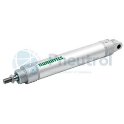 NUMATICS G438B33K0080A00 - 32mm Bore, 80mm Stroke, G1/8, Double Acting Stainless Steel Rod, Series G438 Round Cylinders ISO 6431