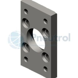 JOUCOMATIC 43400007 - 32mm Bore, Rectangular Front/Rear Flange, MF1-MF2, Series 436 Heavy Duty Cylinders (Type PIS)