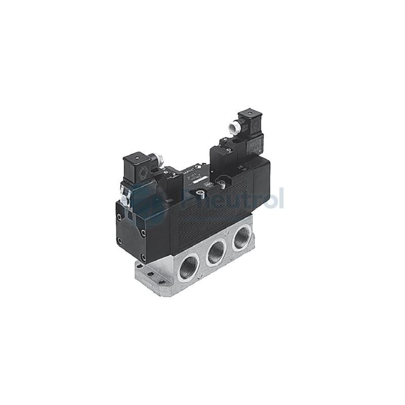 EMERSON ASCO 54490017 - 5/2, Spring Return, 2.5-12bar, Series 544 - Joucomatic Solenoid Air Operated Multifunction Spool Valve -