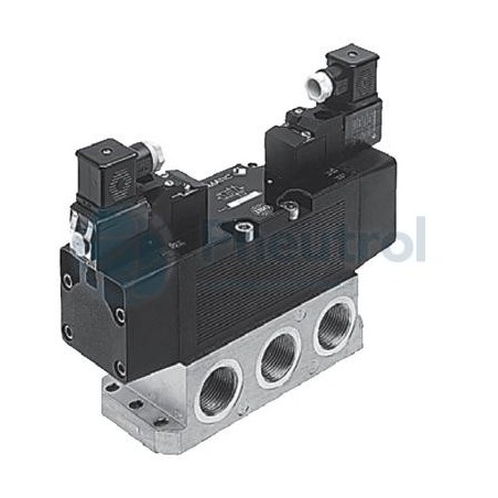 EMERSON ASCO 54490019 - 5/2, ISO 4, Air Return, 1.5-12bar, Series 544 - Joucomatic Solenoid Air Operated Multifunction Spool Val