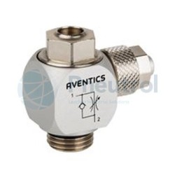 AVENTICS - 0821200117 - Check-choke valve, Series CC02-AL (THROTTLE CHECK VLV .)