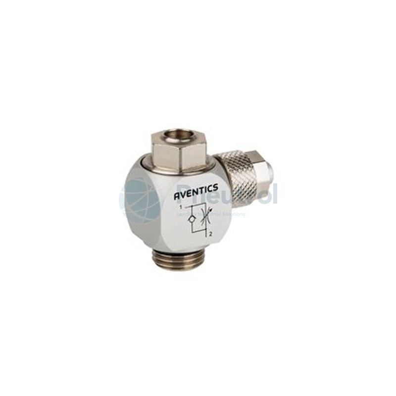 AVENTICS - 0821200117 - Check-choke valve, Series CC02-AL (THROTTLE CHECK VLV .)