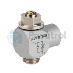 AVENTICS - 0821200201 - Check-choke valve, Series CC02-AL (THROTTLE CHECK VLV RV M.INNENG. G1/8)