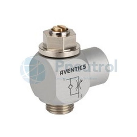 AVENTICS - 0821200201 - Check-choke valve, Series CC02-AL (THROTTLE CHECK VLV RV M.INNENG. G1/8)