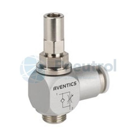 AVENTICS - 0821200241 - Check-choke valve, Series CC02-AL (THROTTLE CHECK VLV .)