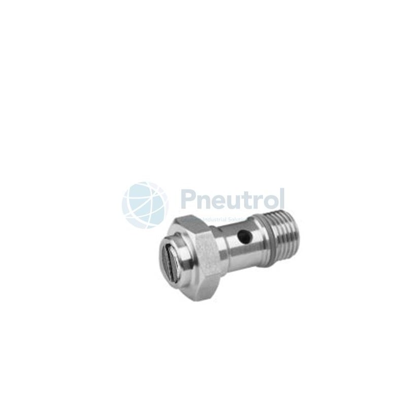 AVENTICS - R412004980 - Check-choke valve, stainless steel, Series CC02-SL (THROTTLE SCREW ABLUFT)