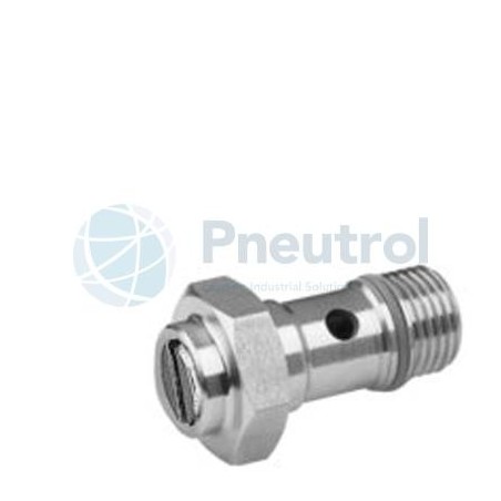 AVENTICS - R412004980 - Check-choke valve, stainless steel, Series CC02-SL (THROTTLE SCREW ABLUFT)