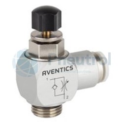 AVENTICS - R412007614 - Check-choke valve, Series CC02-AL (THROTTLE CHECK VLV .)