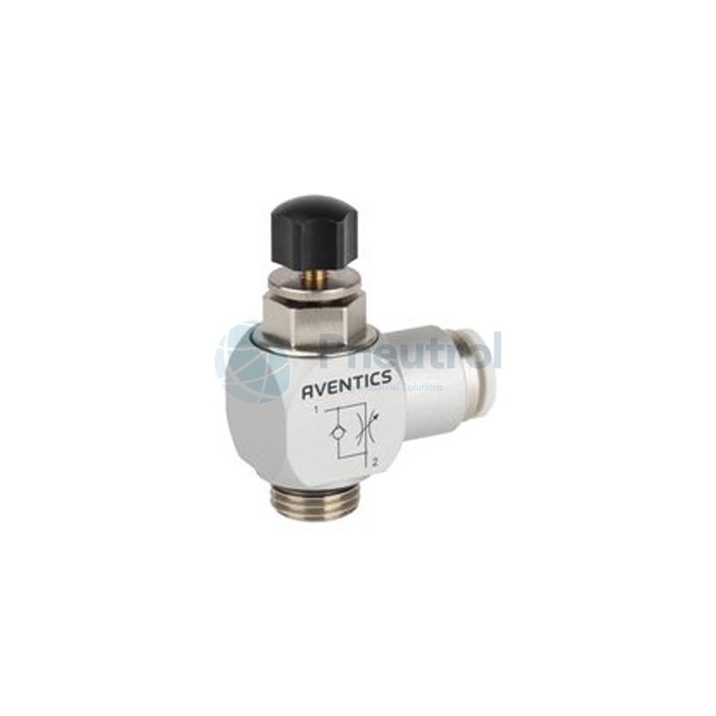 AVENTICS - R412007664 - Check-choke valve, Series CC02-AL (THROTTLE CHECK VLV .)